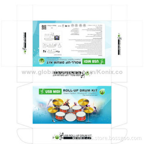 Hot selling portable roll up drum kit for performance